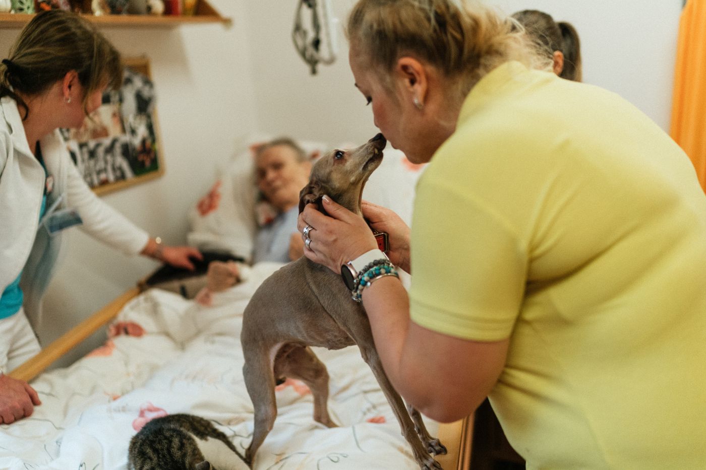 PowerCare staff and residents during an afternoon activity
